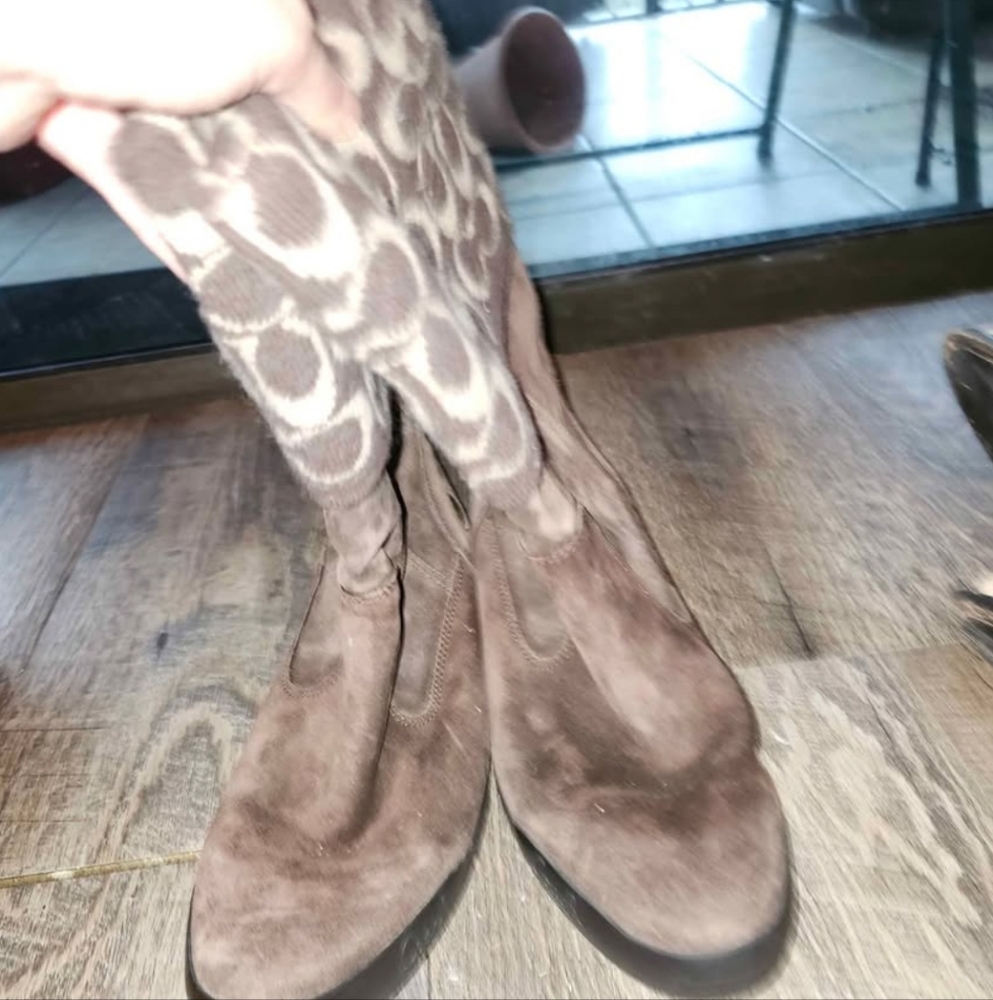 Coach brown boot